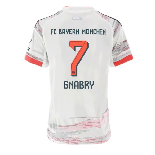 Fotballdrakt Dame Bayern Munich Serge Gnabry #7 Bortedrakt 2025-26 Kortermet